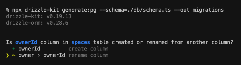 Drizzle Migration