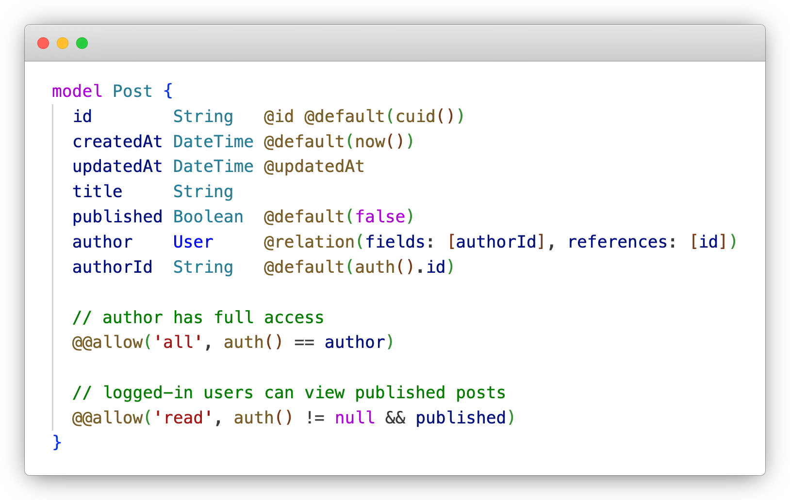 ZModel Formatting